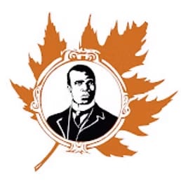 Graphic featuring man encircled by a leaf